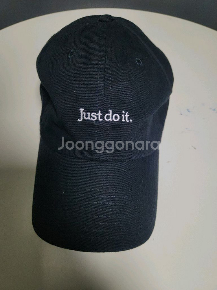 정품)나이키 저스트두잇 블랙 볼캡 모자--0