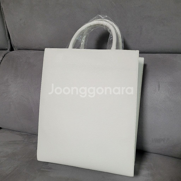 시니피에 르 카바스 T 미디엄 화이트 토트백 크로스백--1