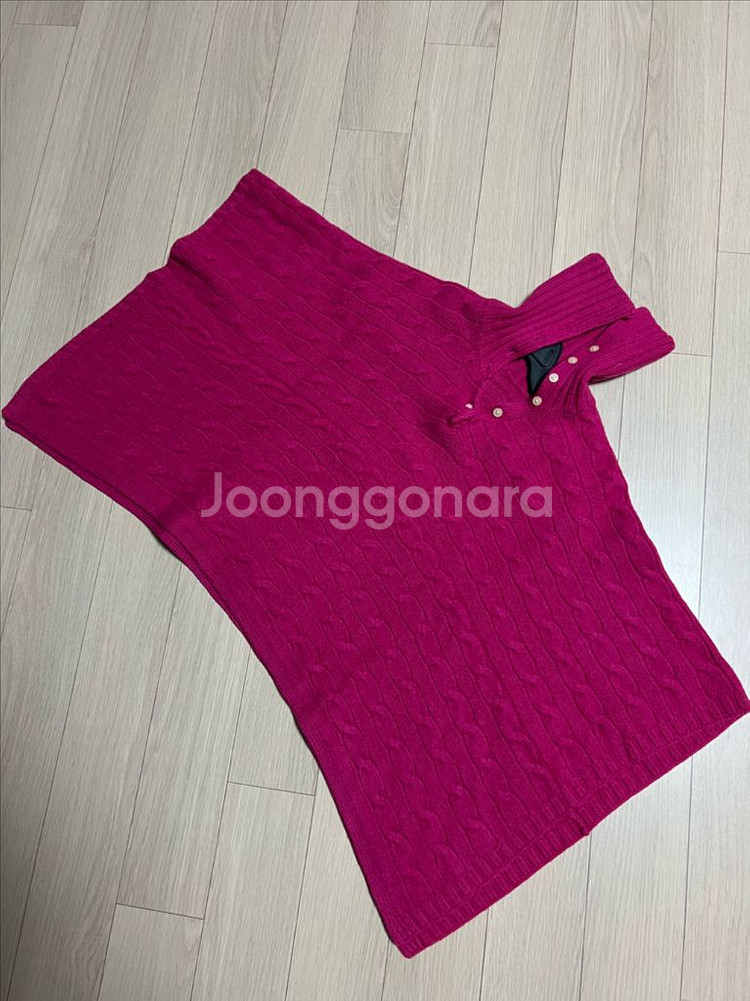 폴로 랄프로렌 울 케이블 니트 케이프 망토숄 가디건판초--1