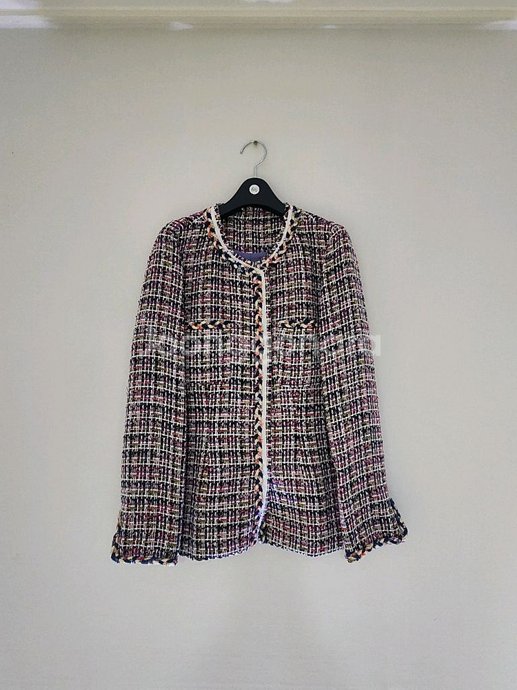 한섬 트위드자켓--0