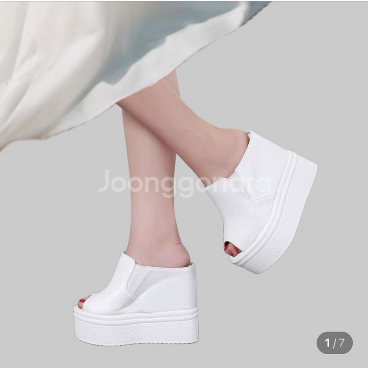 웨딩 통굽 슬리퍼 225 (12cm)--1