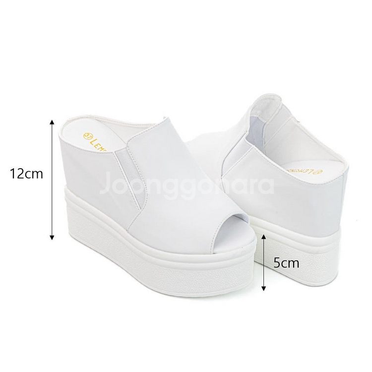 웨딩 통굽 슬리퍼 225 (12cm)--0