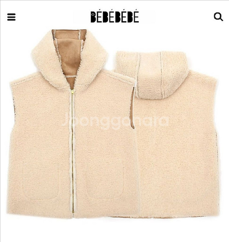 베베베베 무스탕 조끼 성인 free 무스탕리버시블 조끼--0