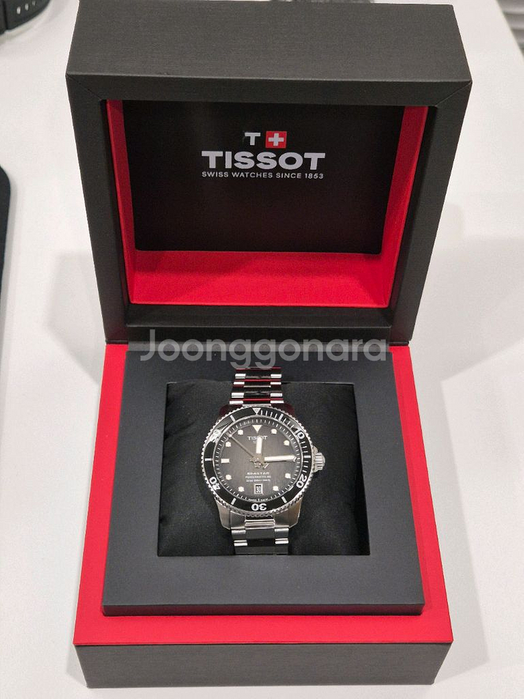 티쏘 씨스타 1000 파워매틱 80 40mm 검판--0