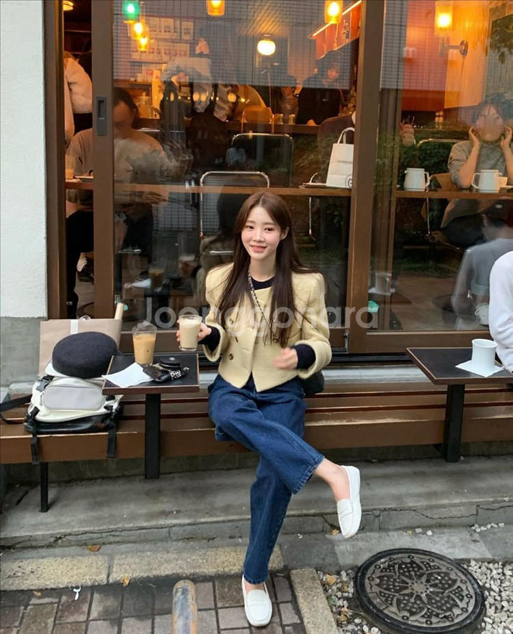 레이지샵 블라썸 블러썸 트위드자켓--1