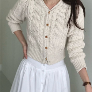 파운더스 니트 가디건 브런치 얼바닉30 모네 런던플랏