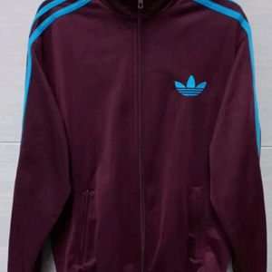 아디다스 마룬 버건디 스카이블루 트랙탑 저지 져지집업
