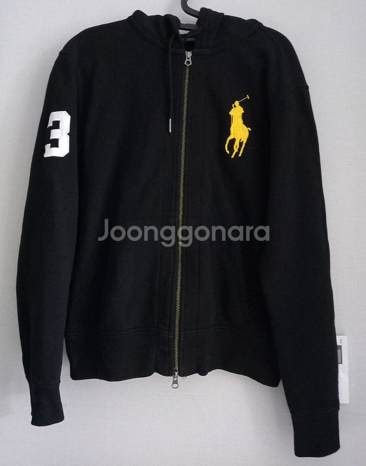 정품 POLO 폴로 블랙 빅포니 투웨이 후드집업 95~--0