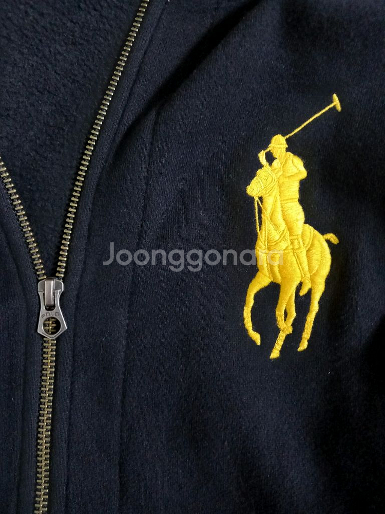 정품 POLO 폴로 블랙 빅포니 투웨이 후드집업 95~--1