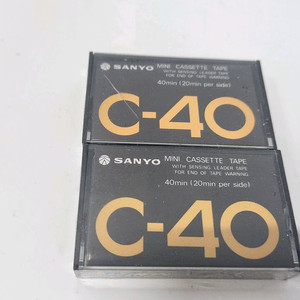 산요 C-40 미니 카세트 테이프