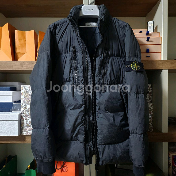 [정품]21FW 스톤아일랜드 크링클랩스 패딩 M--0