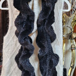 Lacroix크리스찬 라크루아 밍크 곱창 목도리 머플러