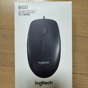 로지텍 B100 유선 마우스 새상품