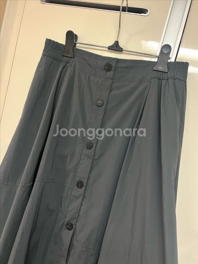 22 한섬 래트바이티 바스락 밴딩 스커트 플레어 롱치마--12