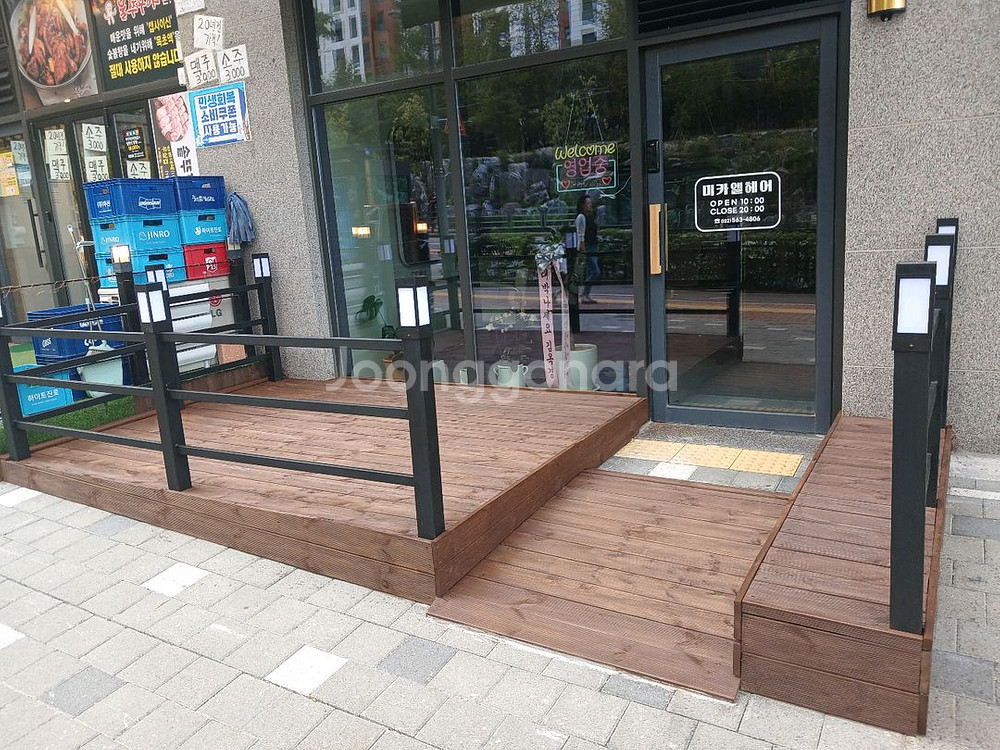 매장앞데크,난간대설치--3