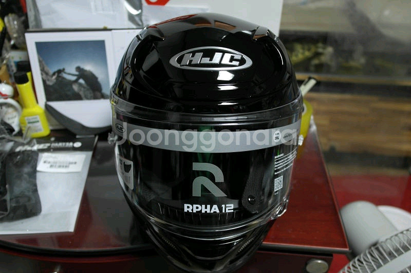 [신품] 홍진 알파12 유광 2XL -검정---0