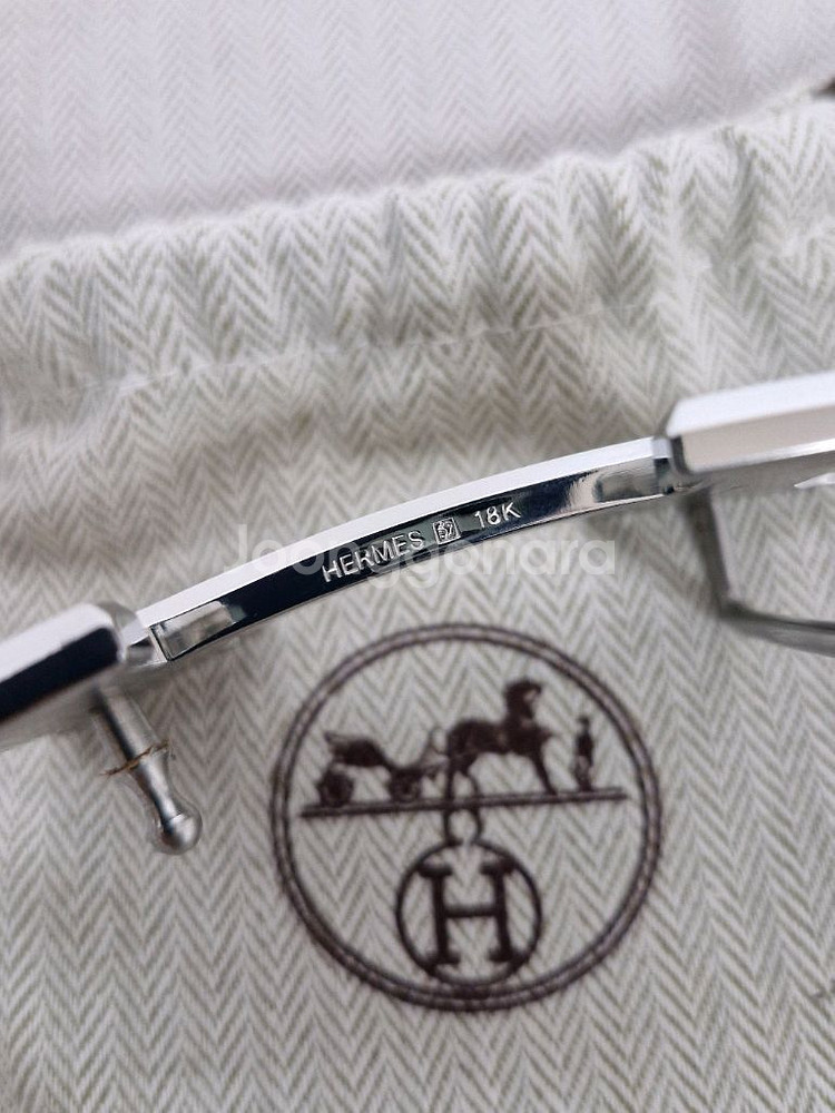 에르메스 은장 양면 가죽벨트 90 사이즈 팝니다--2