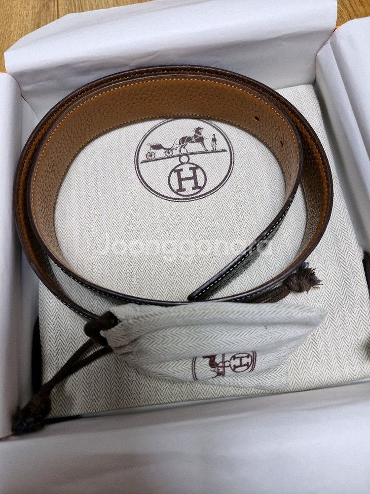 에르메스 은장 양면 가죽벨트 90 사이즈 팝니다--7