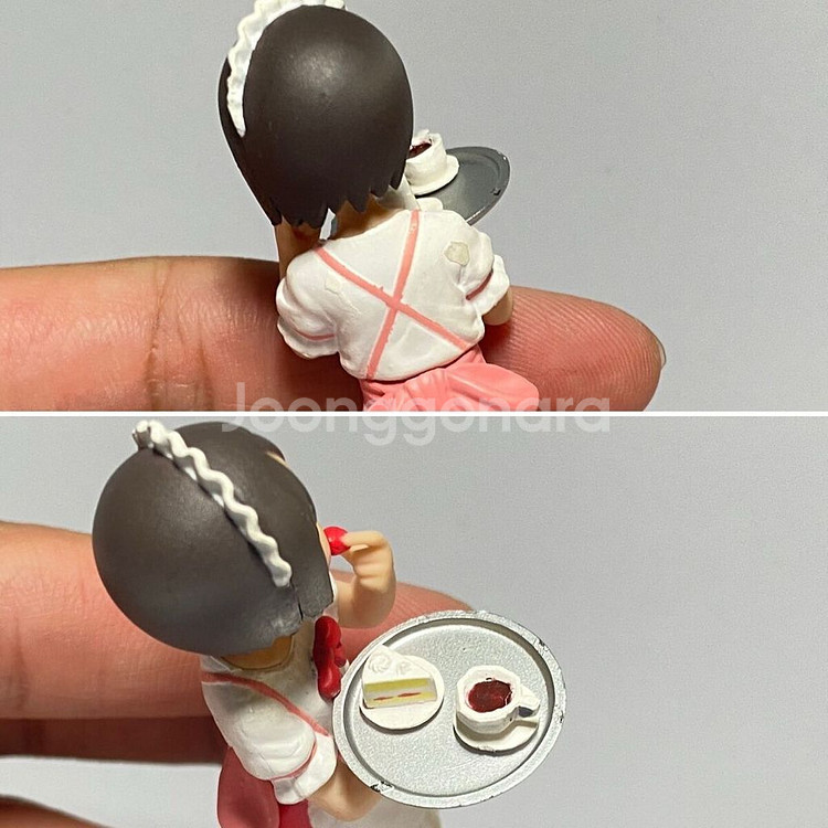 고전빈티지딸기마시마로메이드웨이트리스카페핑크미소녀피규어--2