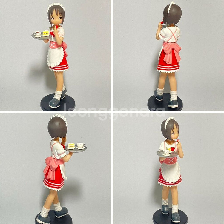 고전빈티지딸기마시마로메이드웨이트리스카페핑크미소녀피규어--1