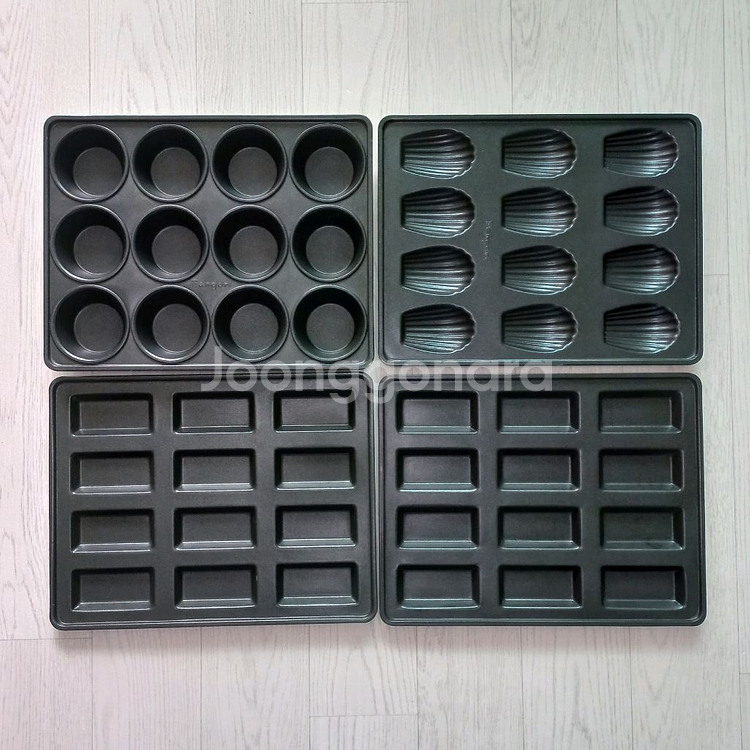 우정 팡드리 베이킹팬 4개 머핀 마들렌 피낭시에 묶음--0