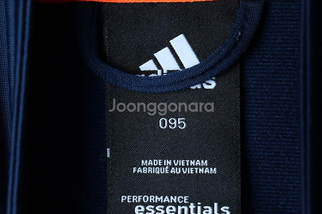 (M-L) 아디다스 집업져지 트랙탑 네이비 삼선--5