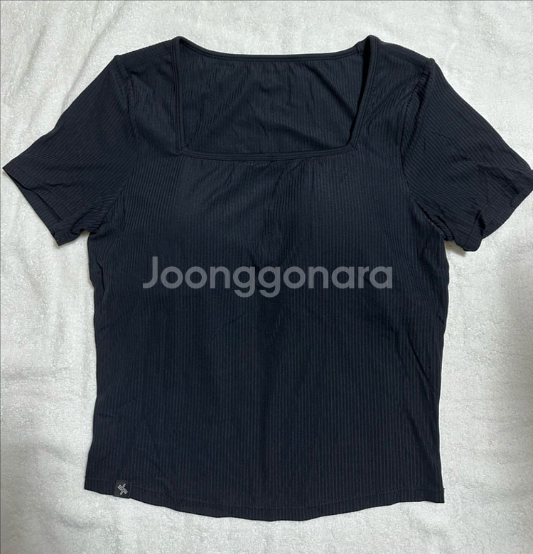 젝시믹스 소프트 리브드 스퀘어넥 탑 블랙 XL--2