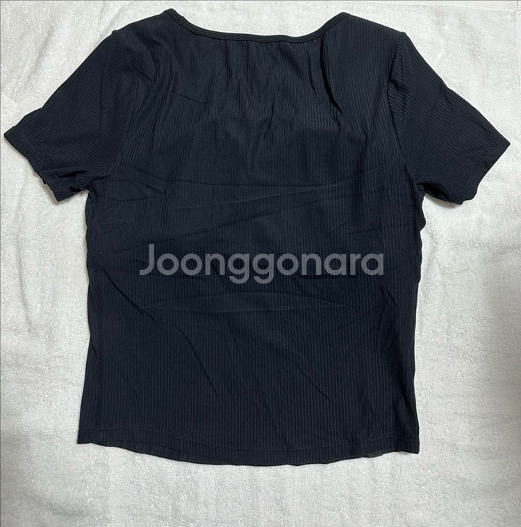 젝시믹스 소프트 리브드 스퀘어넥 탑 블랙 XL--5