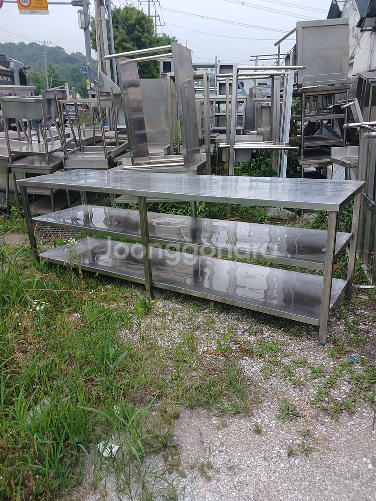 대형스텐작업대, 초음파식기세척기용 씽크대(족발씽크대)--0