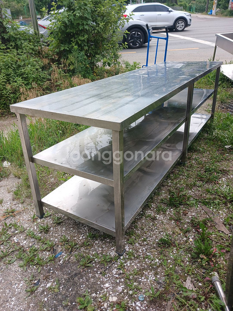 대형스텐작업대, 초음파식기세척기용 씽크대(족발씽크대)--1