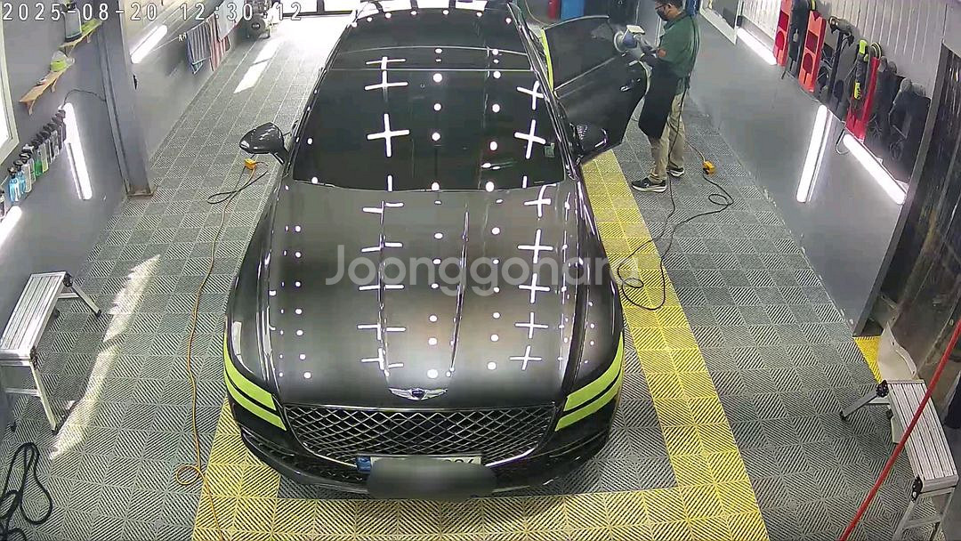 제네시스 G80 M+광택 유리막코팅--4
