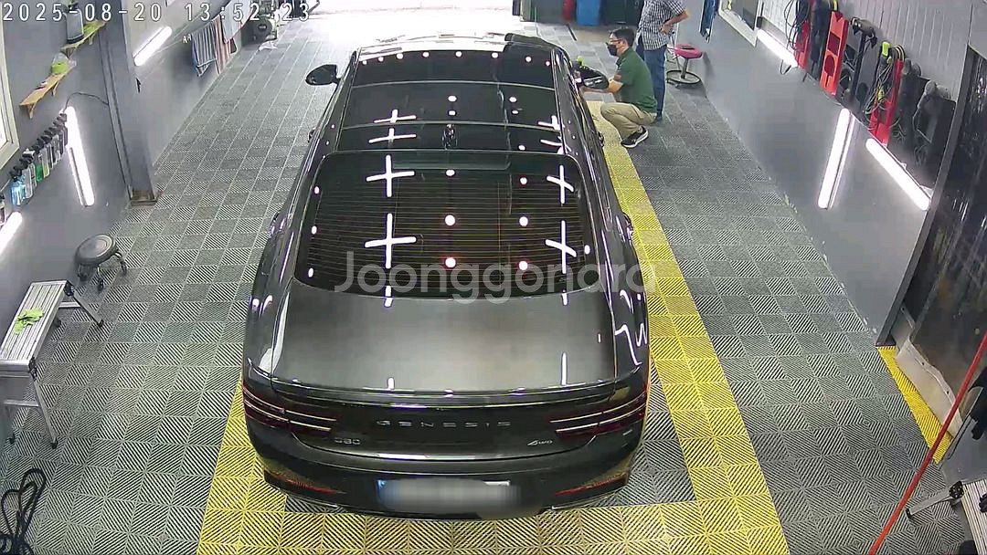 제네시스 G80 M+광택 유리막코팅--5