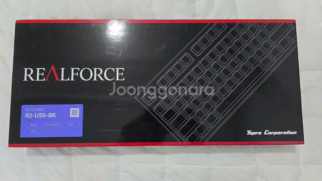 리얼포스 R2-US5-BK 55g 미개봉 팔아요.--1