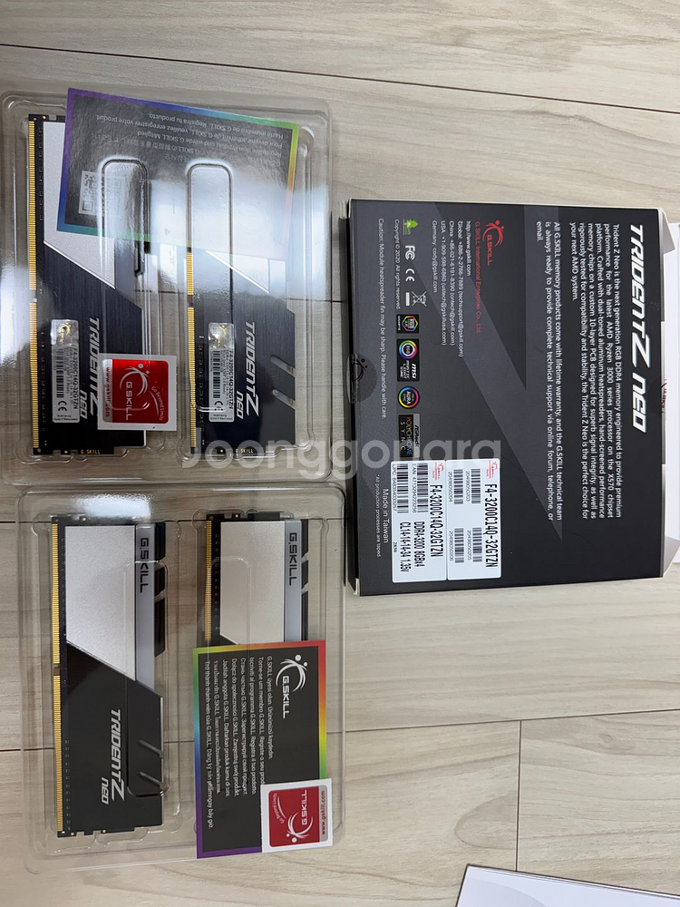 ddr4 3200 cl14 32gb (8*4) 쿼드킷--0