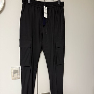 [44] 준지 블랙 카고 조거 울 팬츠 바지