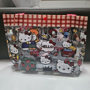 (새상품)헬로키티 pvc 투명 가방