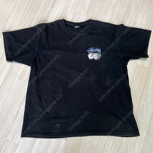 스투시 다이스 반팔 티셔츠 블랙 XL