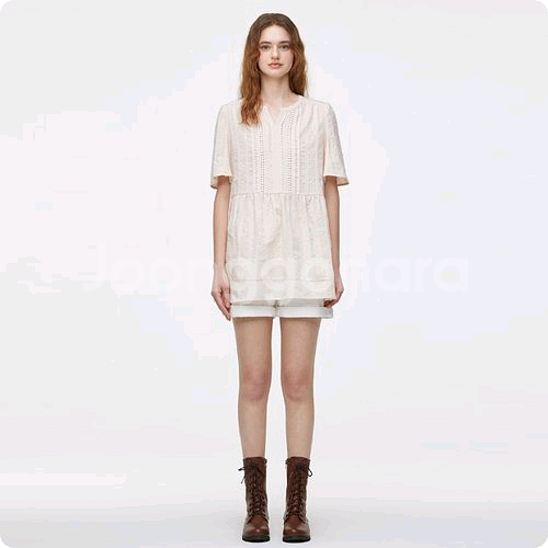 써스데이아일랜드 롱 블라우스--3