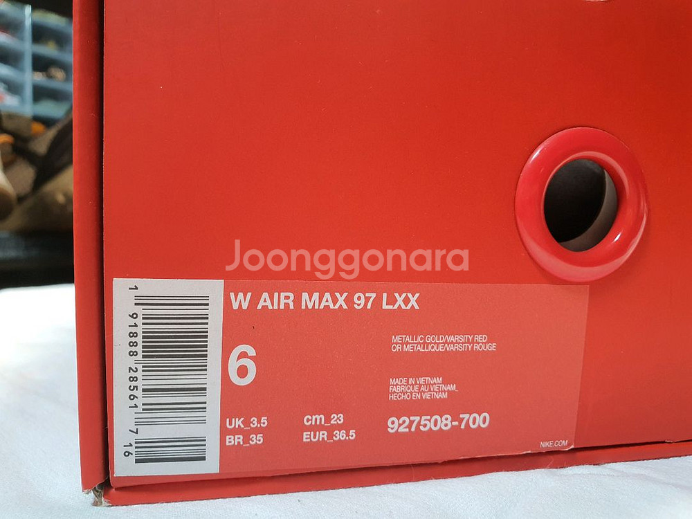 나이키 x 스와로브스키 골드 맥스97 한정판 새제품--4
