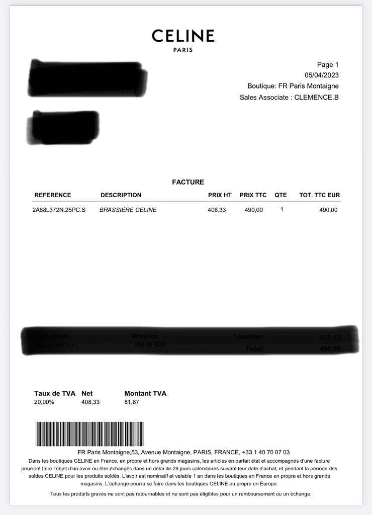 CELINE 브라탑 S 사이즈--2