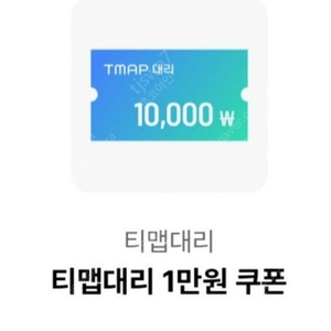 티맵대리 1만원쿠폰 - 1000원 팝니다