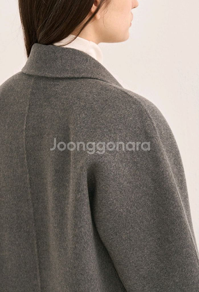 한섬 sjsj 램스 울 블렌드 핸드메이드 자켓--2