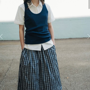 모노하 스커트 (crisp check string .