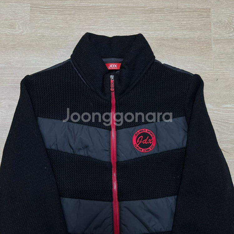JDX 골프웨어 다운 울 니트 배색 패딩 점퍼 S/90--1