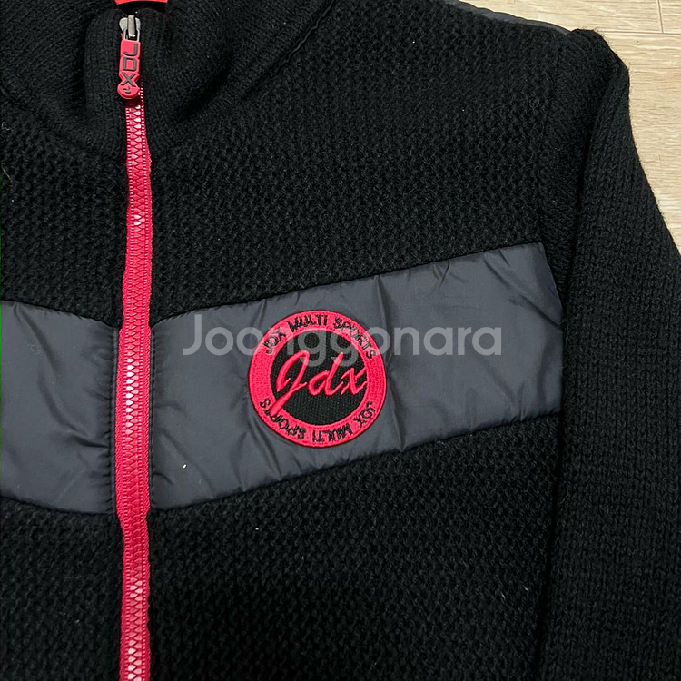 JDX 골프웨어 다운 울 니트 배색 패딩 점퍼 S/90--3