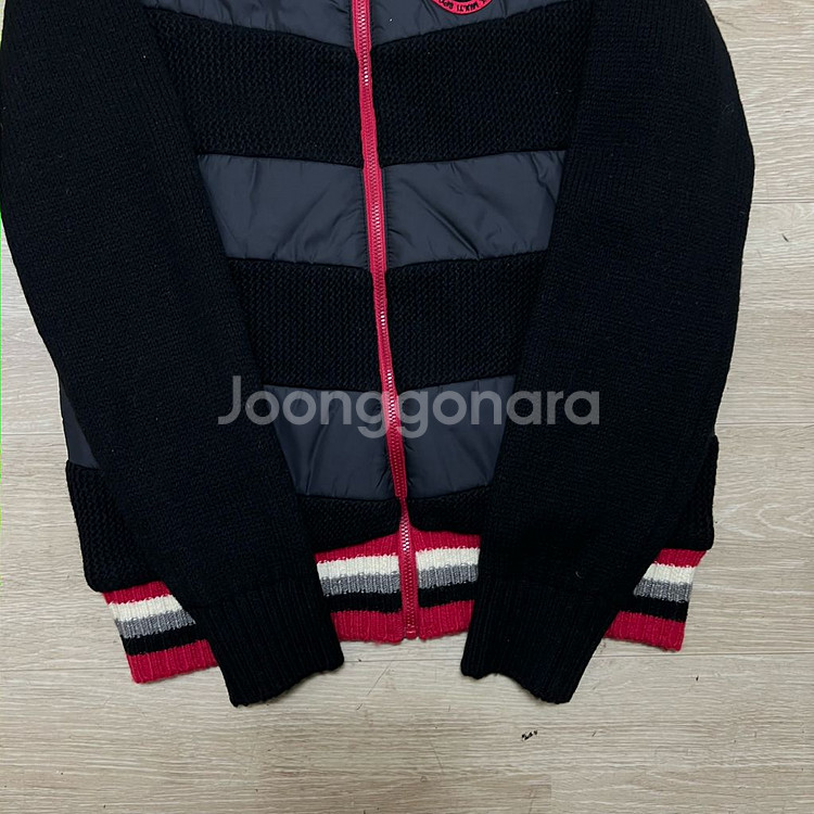 JDX 골프웨어 다운 울 니트 배색 패딩 점퍼 S/90--2