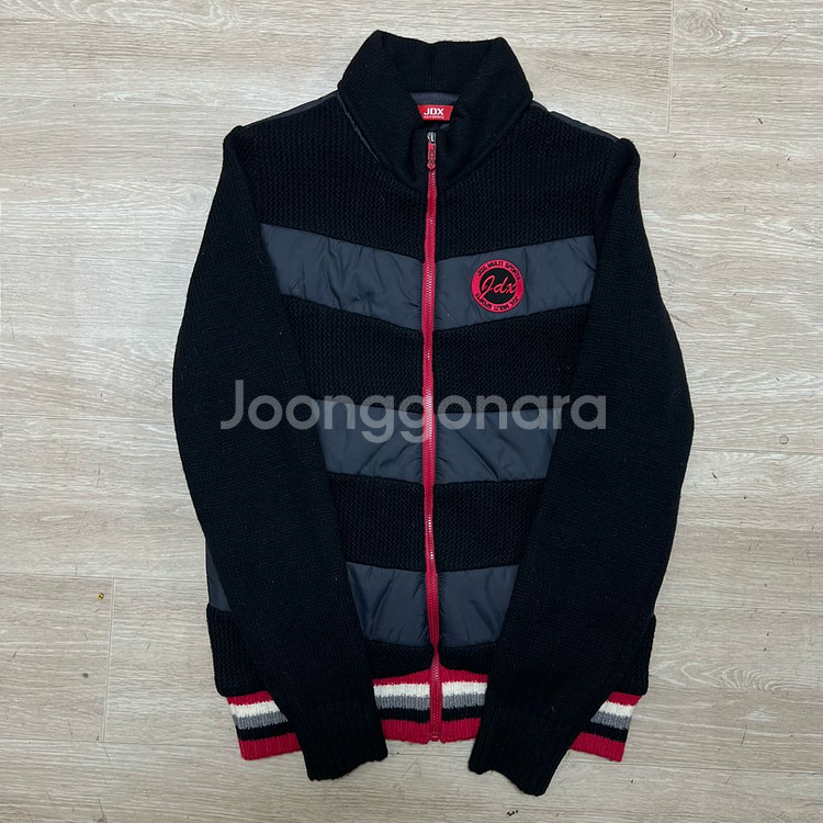 JDX 골프웨어 다운 울 니트 배색 패딩 점퍼 S/90--0
