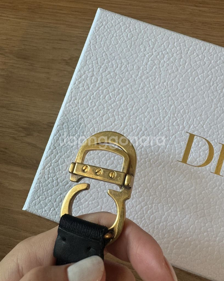 디올 나일론 새들 벨트 블랙s--1