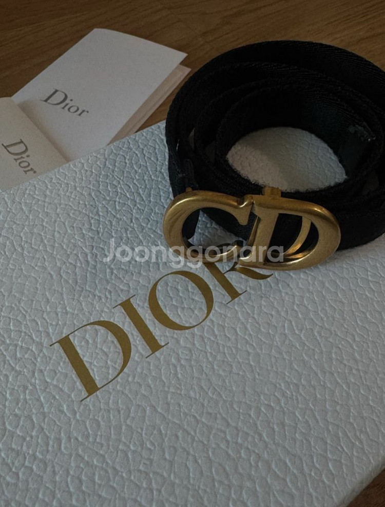 디올 나일론 새들 벨트 블랙s--0