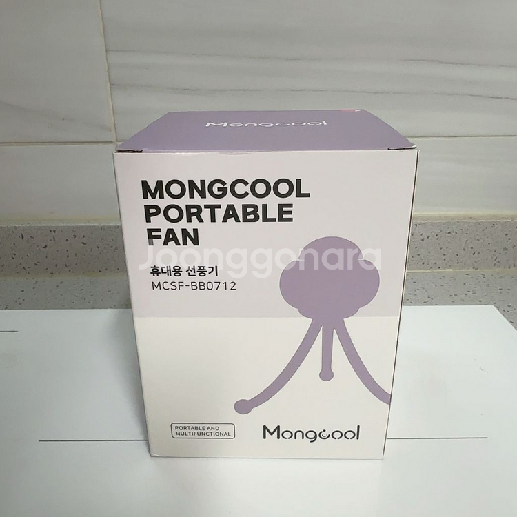 몽쿨 휴대용 유모차 문어발 선풍기(핑크)--0